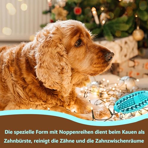 agogue 1 Stück Hundespielzeug Unzerstörbar, Dog Spiel, Futterball Hunde Spielzeug für Kleine Und Große Hunde, Zahnpflege und Intelligenzförderung