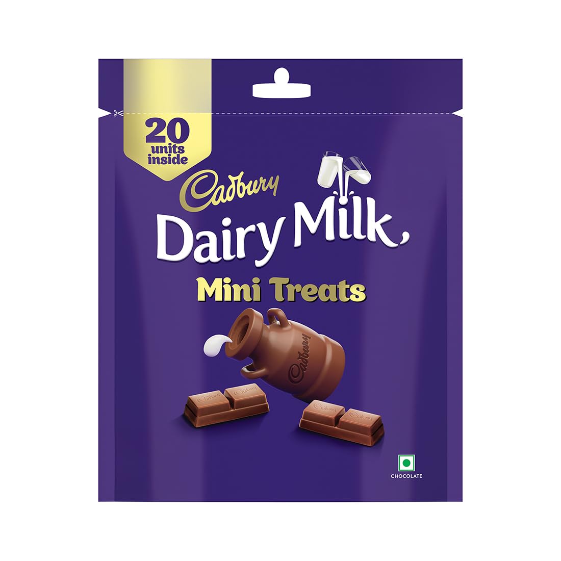 Cadbury Dairy Milk Mini Treats Chocolate Bars, 140 g