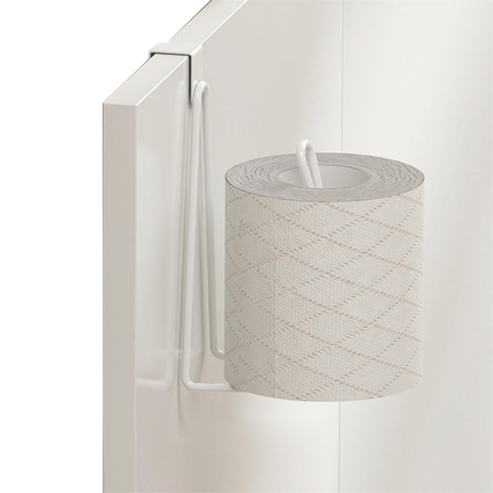 Portasciugamani di carta da cucina, supporto da parete per rotolo di carta, resistente senza perforazioni, per bagno, accessori da cucina (nero)