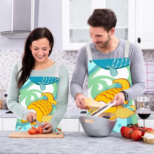 Tablier de cuisine lot de 2 pour éviter les taches de cuisson - 6