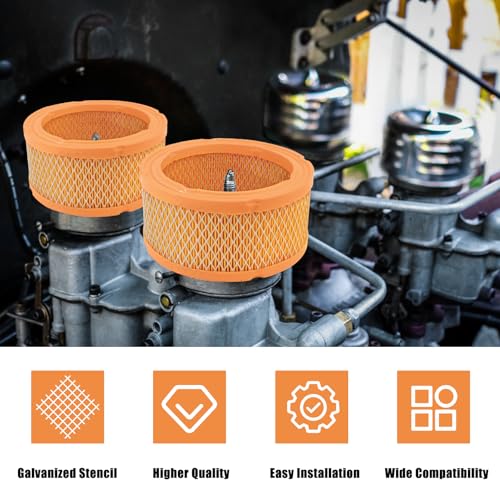 0C8127 Air Filter Compatible with Generac V-Twin 760cc & 990cc Engines | Fits 12kW-18kW Evolution Series Air-Cooled Generators (2008-2012) - 2 Pack