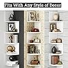 Greenco Corner Shelf, 5 Tier Floating Shelves for Wall, Easy-to-Assemble Wall Mount Corner Shelves for Bedrooms and Living Rooms, Rustic Walnut Finish #3