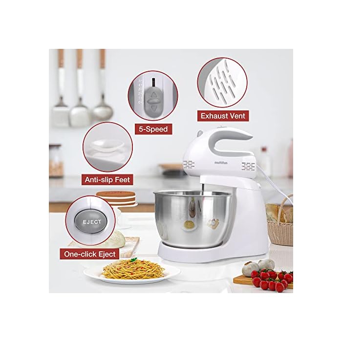 Buy Stand Mixer with 3.5 Quart Stainless Steel Mixing Bowl, Dough