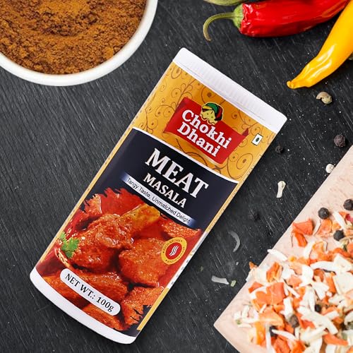 Image of Chokhi Dhani Meat Masala 100g | Chicken & Mutton Curry Spice Mix | Dhaba Style Gravy Masala | Aromatic Indian Non-Veg Masala | Restaurant Style Flavour