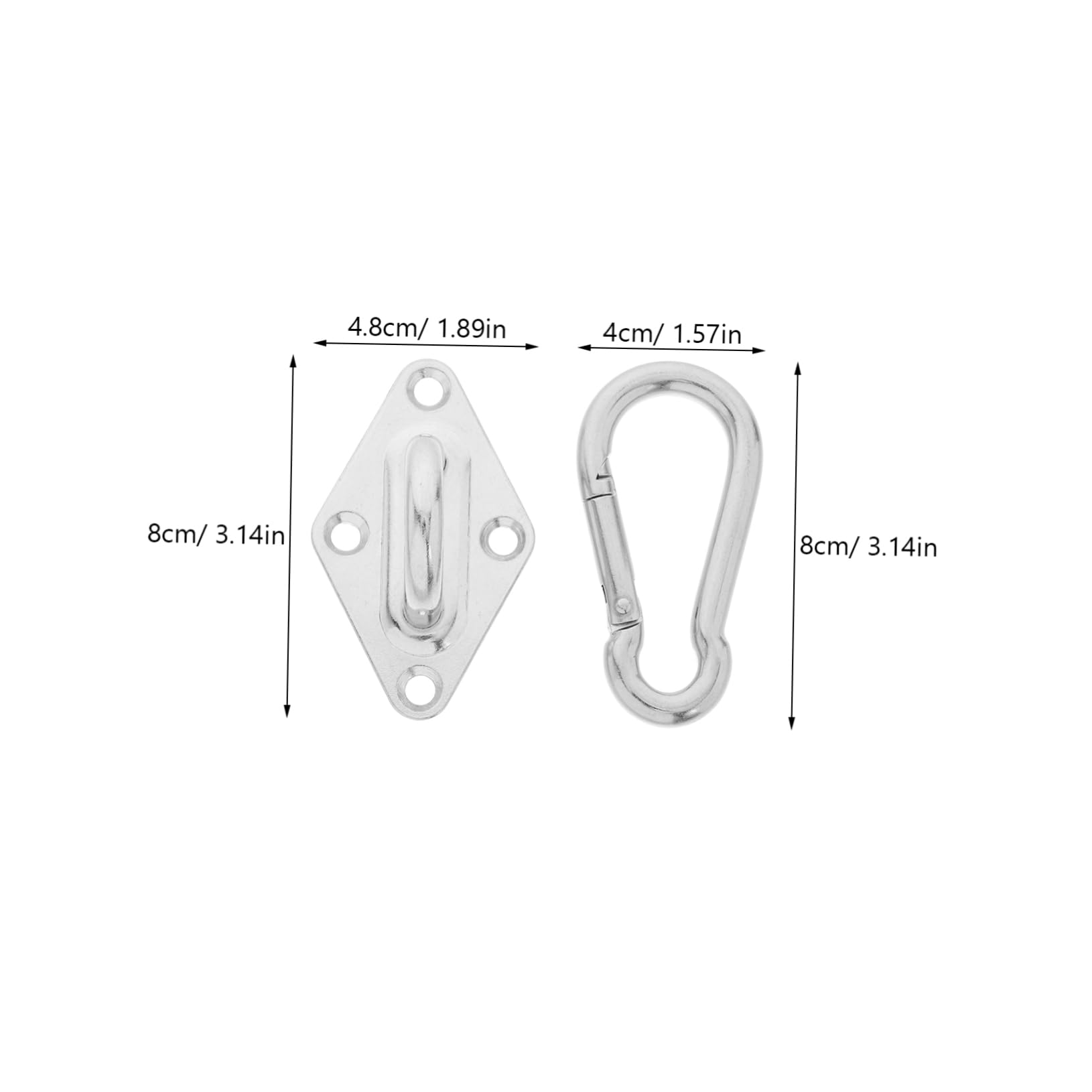 Mipcase Outdoor Swing Hardware Kit Stainless Steel Lag Screw Swing Hooks for Wall Mounting for Use