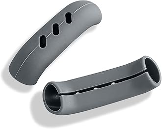 2Pcs Silicone Assist Grip Holder, Cast Iron Skillet Handle Covers Heat Resistant, Non Slip Pot Grip Sleeve, Hot Handle Holder Wok for Frying Pans Griddles, 3'' (Gray)