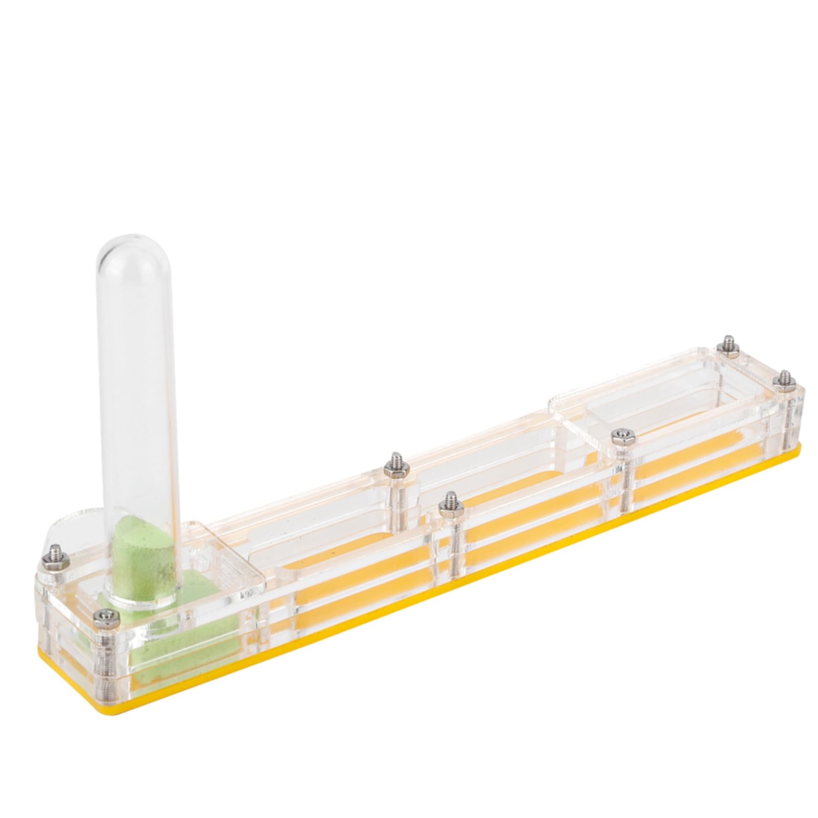 Alomejor Acrylic Breeding House Compact Formicarium Display Box with Water Tower Moisturizing for Enthusiasts 5.5x0.9x3in (#2)