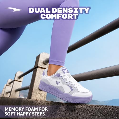 Image of ASIAN Mojo W-03 Women's Stylish Lightweight Sneakers with Memory Foam Cushion | Low-Top Design and All-Day Support for Casual & Active Wear