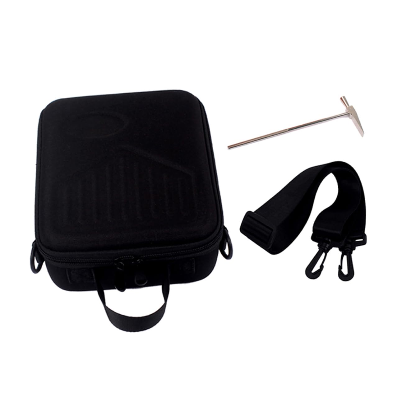 BESPORTBLE Kalimba Storage Bag with Shoulder Strap Durable Zipper and Handle Portable Thumb Piano Carry Case for Travel and Outdoor Performance Black Mbira Pouch