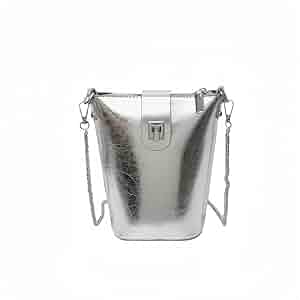Wallet shoulder bag／silver Balenciaga // Silver Quilted B Wallet on Chain Bag – VSP