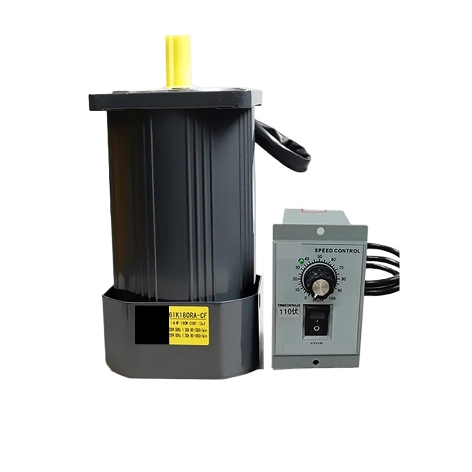 ANERTQUIH Asynchronous Motor 250W AC Optical Shaft with Speed Regulator 110V High Torque 6IK250RA-AF
