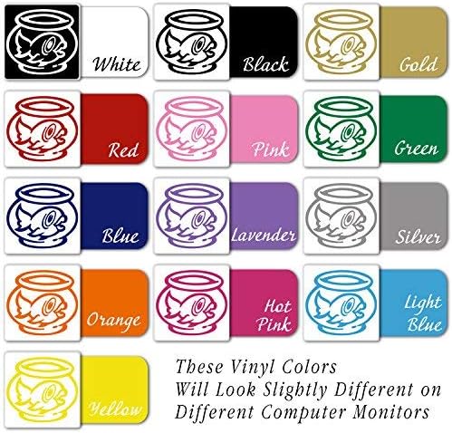 Miniatura 2 de Fishbowl Aquarium Gold Fish Car Window Vinyl Decal Sticker (FB-01)