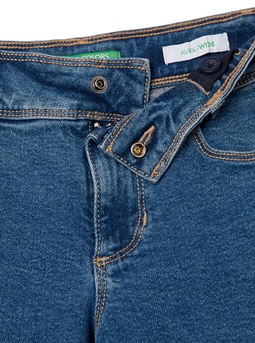 Pantalon bleu Benetton taille 150 cm résistant et élastique