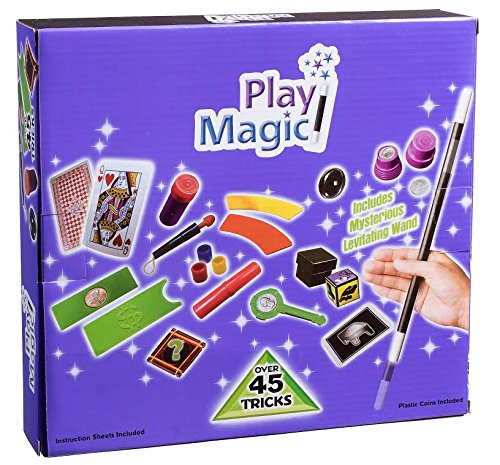 PlayMagicDeluxe Magician Set with Over 45 Tricks and Magic Wand