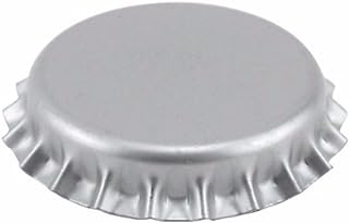 FastRack 144 Oxygen Absorbing Beer Bottle Caps | 26mm Pry-Off Silver Standard Homebrew Bottle Tops for Glass Bottles | PVC-Free Crown Caps for Beer Bottling