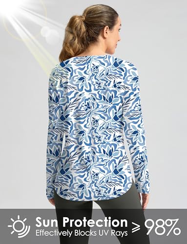 Image of Women's Sun Shirts UPF 50+ Long Sleeve UV Protection Shirt Lightweight Quick Dry Workout Hiking Tops for Women