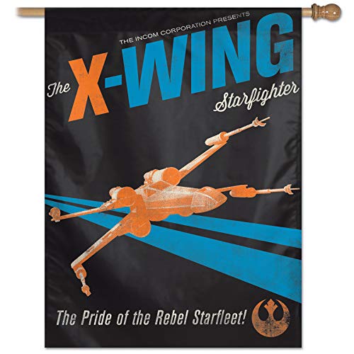 Drapeau Star Wars X-Wing Starfighter WinCraft en tissu haute finition