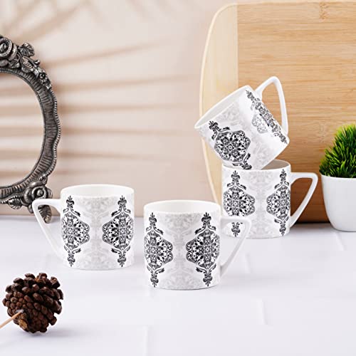 Image of Dandy Lines Puja Black and White Madrid, Set of 6, 35028