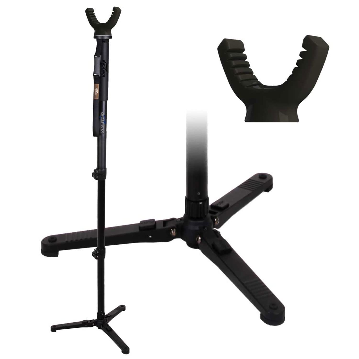Excalibur Cross-Stix Shooting Rest , Black, Adjusts from 26.5