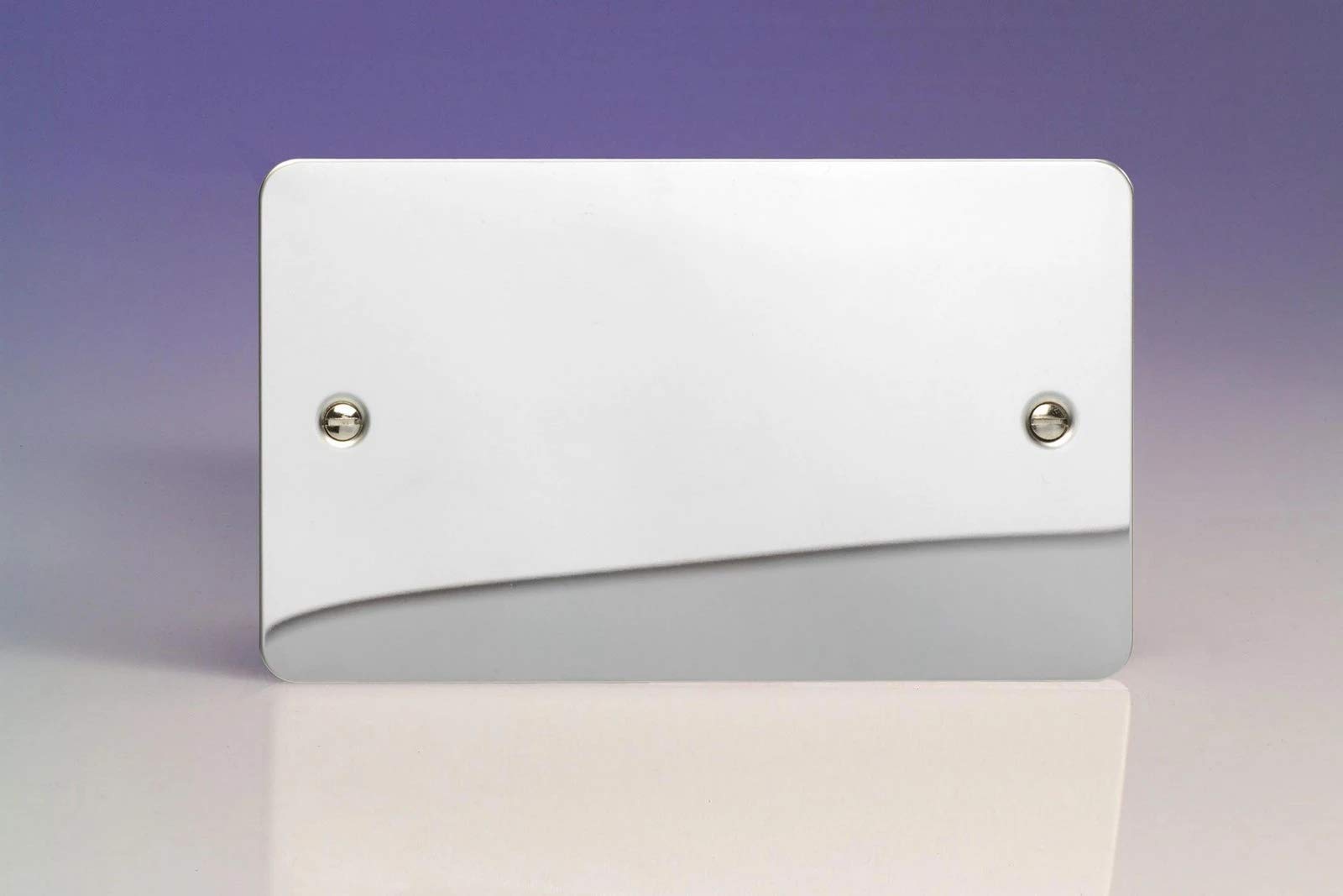 Varilight Double Blank Plate Polished Chrome