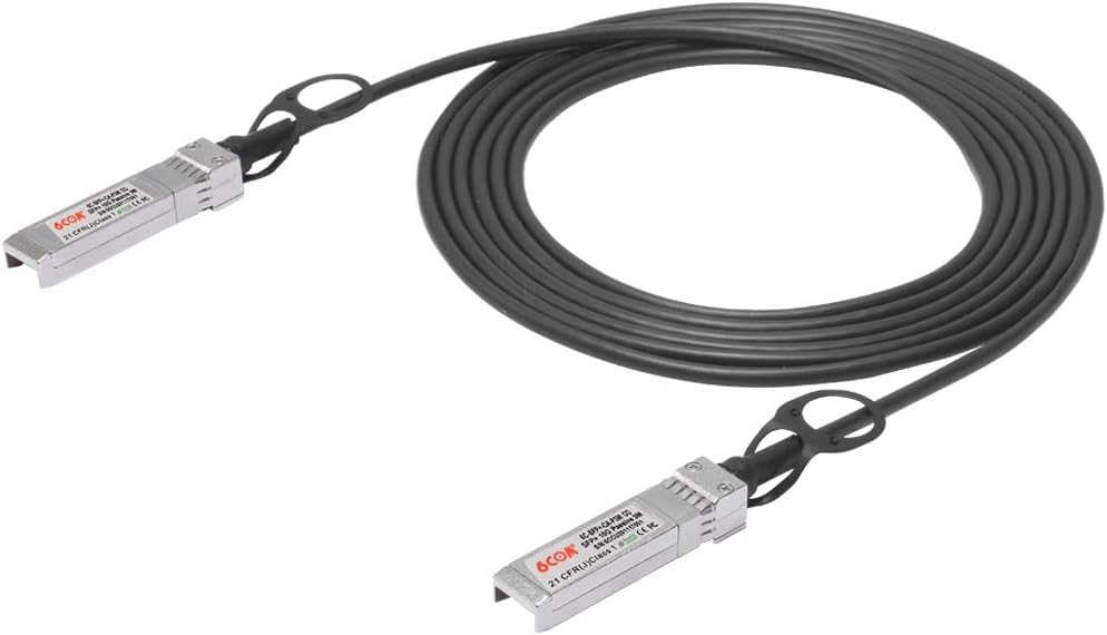 10G SFP+ DAC Cable, 3 M (10ft) Passive Twinax Cable, Direct Attach Copper, SFP+ to SFP+, 10GBASE-CU Cable for Cisco, Ubiquiti, D-Link, Supermicro, Netgear, 3 Meter