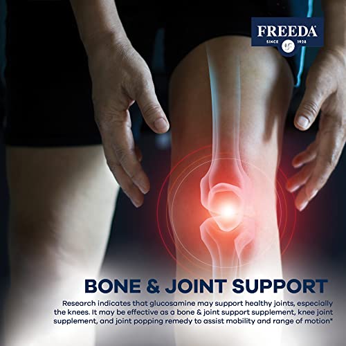 Freeda 04012 Glucosamine Msm - Vegan Glucosamine With Msm Supplement - Bone & Joint Health Supplement - Vegetarian Glucosamine Without Shellfish thumb #4