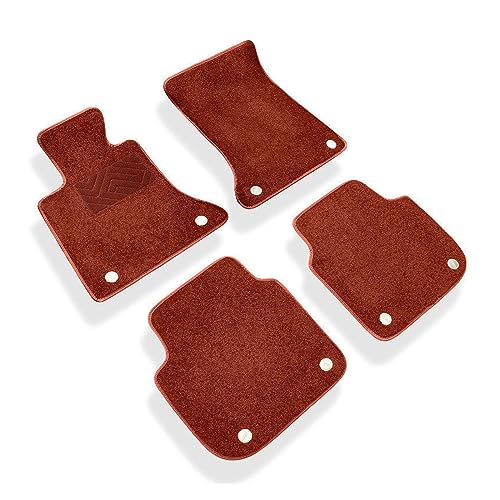 Tapis de voiture VW Passat Golf CC et Skoda revêtement de sol marron résistant