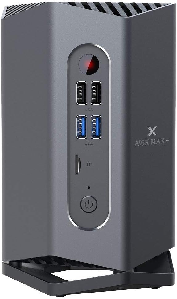 DroiX A95X Max+ Android 9 Pie Powered Smart 4K UltraHD Amlogic S922 BOX with Gaming Function 4GB RAM 64GB Storage Dual-Band Wi-Fi ETH,BT