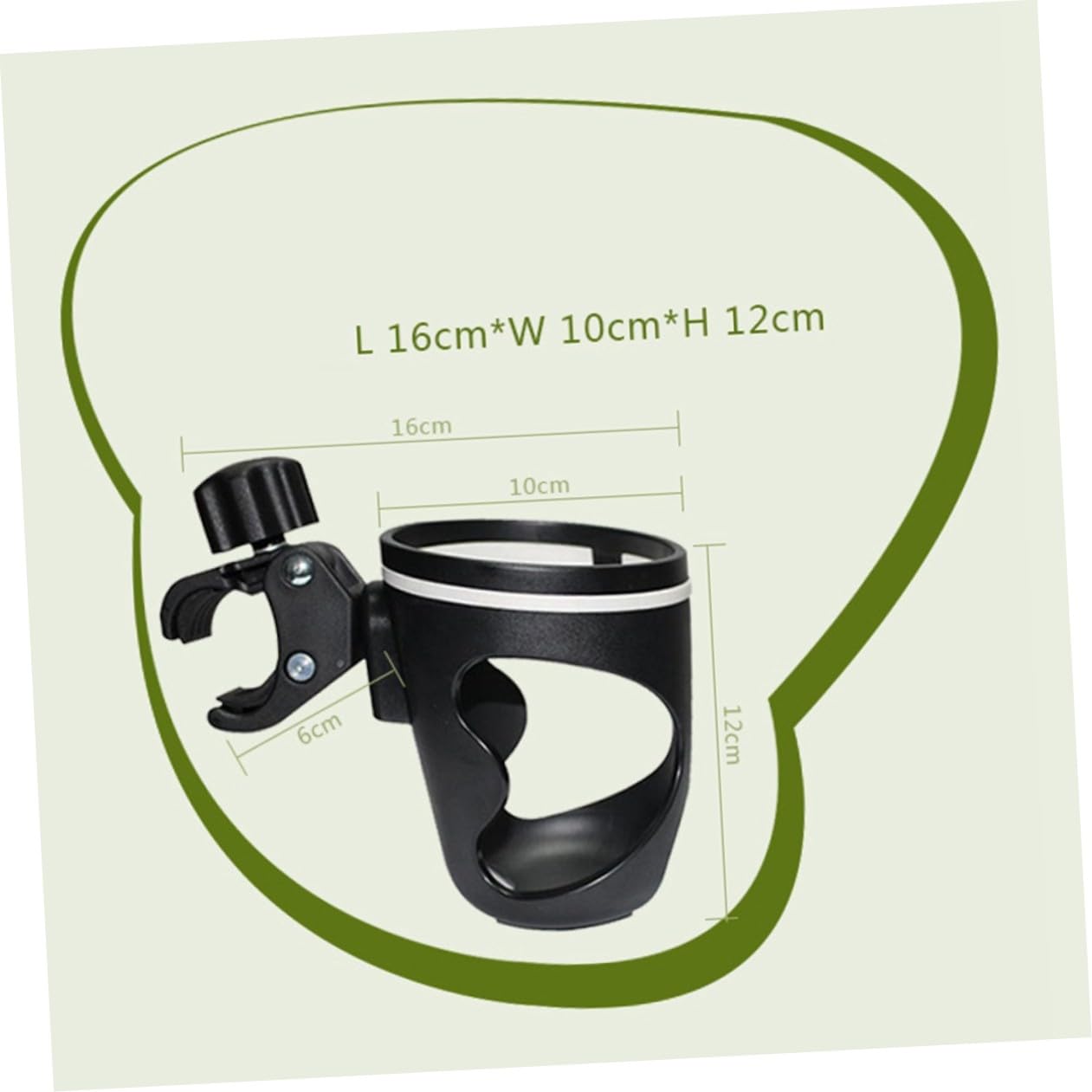 Porte-gobelet pour Poussette en Plastique Abs Support Antidéversement, Simple à Installer, Compatible Bouteilles D'eau et Biberons pour Garçon et Filles