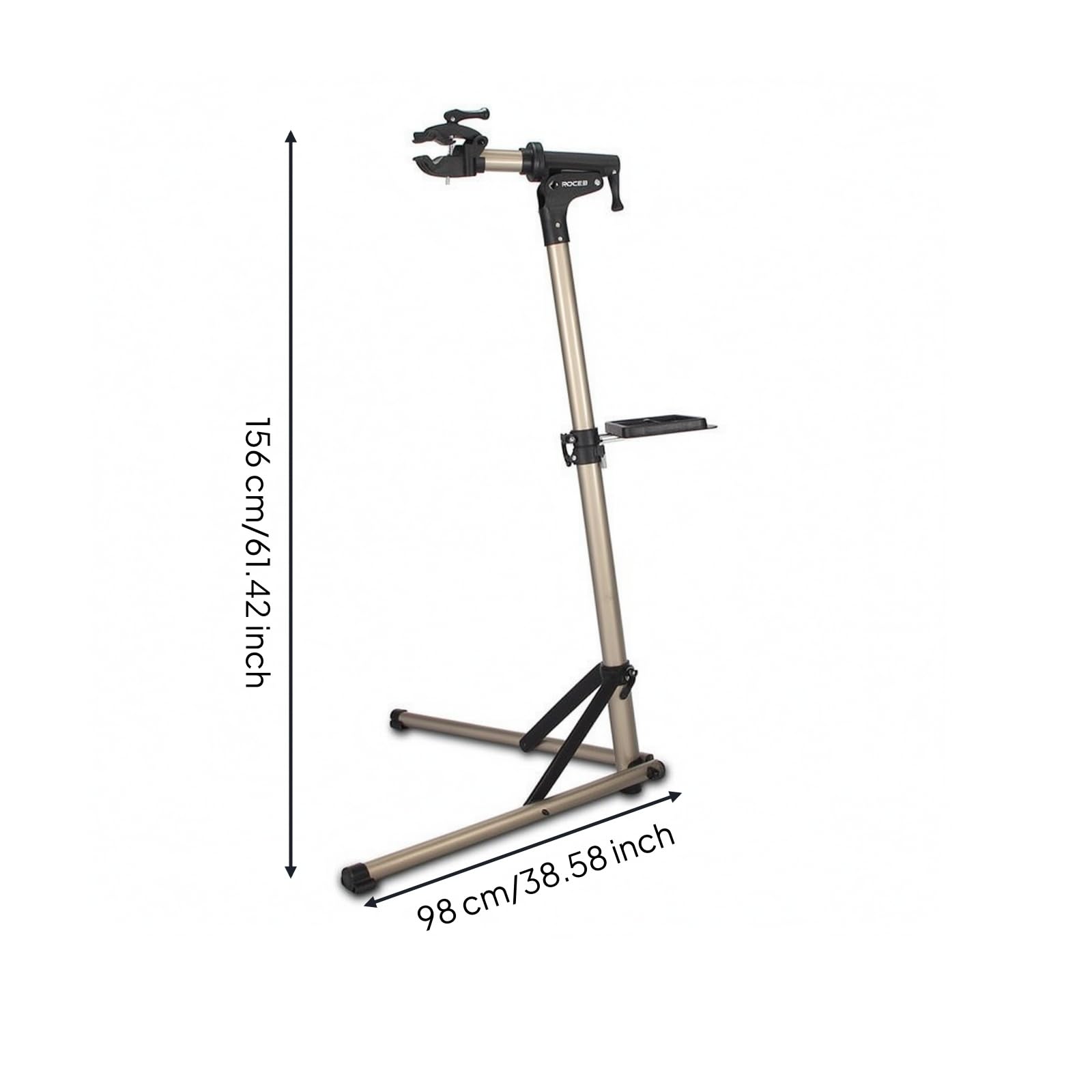 Qianly Cavalletto Manutenzione Bici con Vassoio Regolabile Supporto Manutenzione Bicicletta Professionale Attrezzatura per Ciclisti