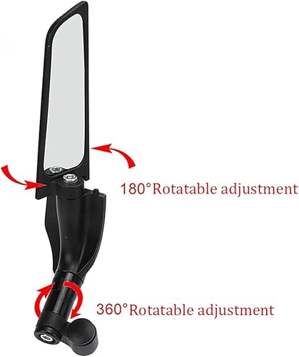Miniatura 5 de LNNRYP Suitable Compatible With Yamaha Tracker 900GT 700GT 155 MT09 MT07 FZ09 FZ07 Motorcycle FixedWing Rearview Mirror Reversing Mirror
