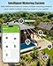 RAINPOINT Bluetooth Water Timer for Garden Hose, Smart Hose Timer 2 Outlet(Not Hub), Wireless Sprinkler Watering Timer with Rain Delay, Automatic Irrigation System for Lawns and Yard