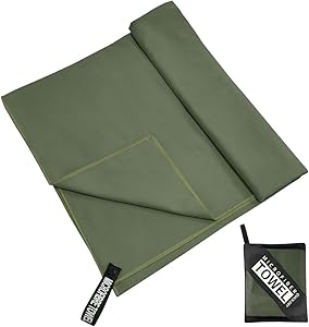 速乾タオル 髪 マイクロファイバータオル バスタオル スポーツタオル 超吸水 軽量 収納袋付き 80x40cm