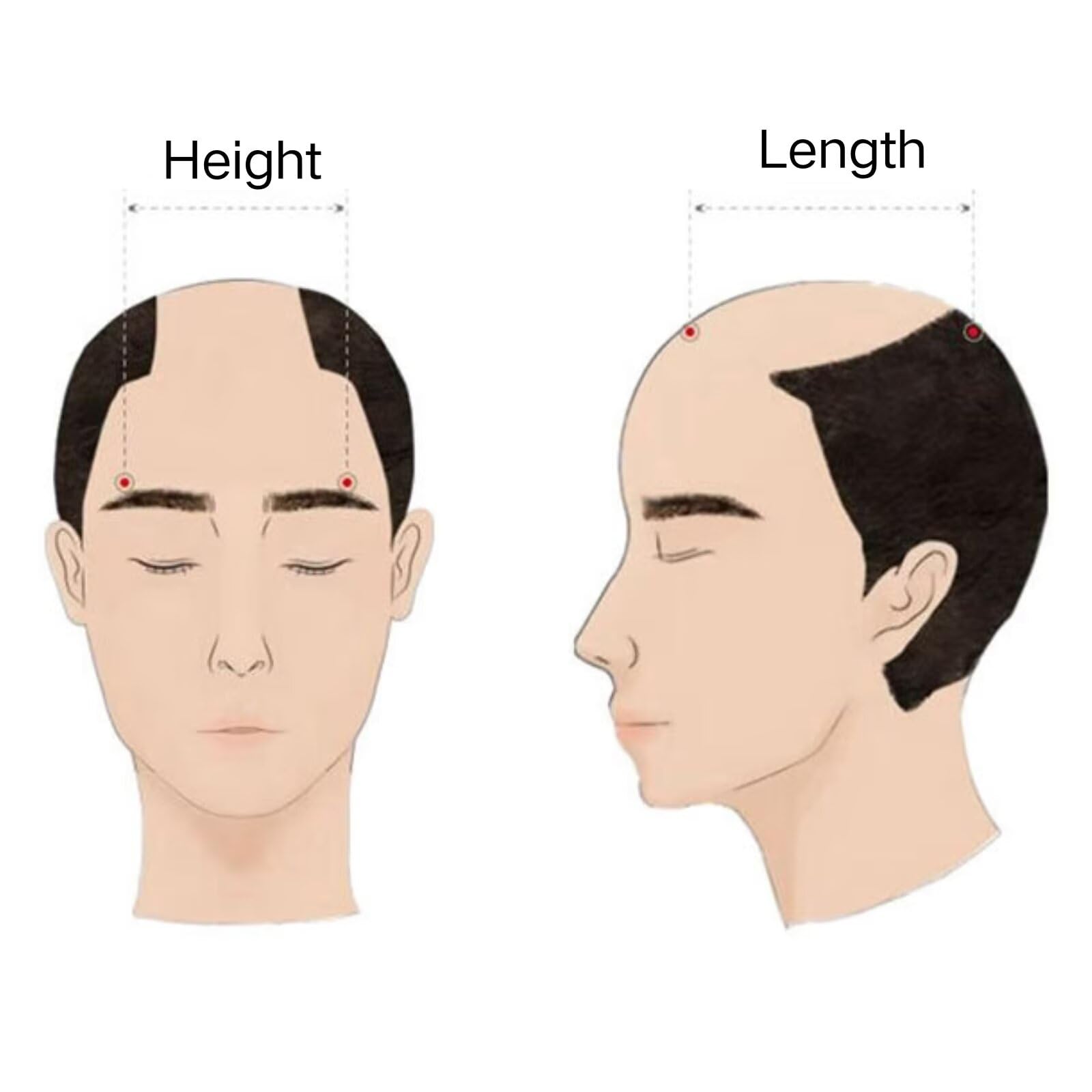 RUNRAYAY Toupee for Men Men Hair Pieces Mens Toupee Prosthesis Replacement System 100% European Real Human Hair Mens Hairpieces Hair System 16X21Cm Soft Thin Skin Pu (#613 Blonde) - Image 4