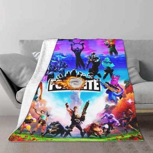 OBOITI Game Blaneket Soft Warm Flannel Blankets Animethrow Blankets Air Conditioner Bed Blanket C-50''x40''