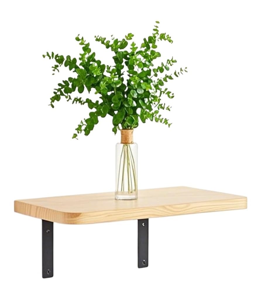 Étagère flottante en bois de pin de qualité supérieure avec fixation murale Heavy Duty