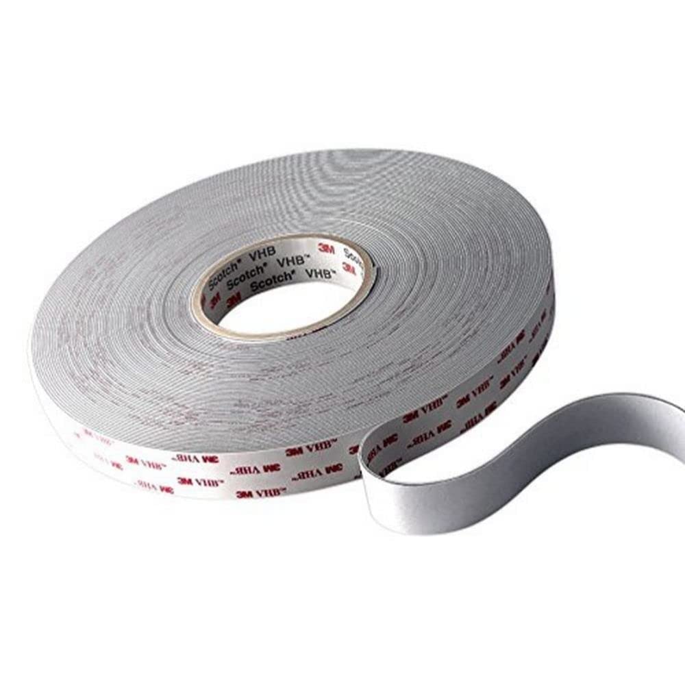 3M VHB Cinta Adhesiva, 4945 F, 25 mm x 33 m, 1,1 mm, 3 unidades, Blanco