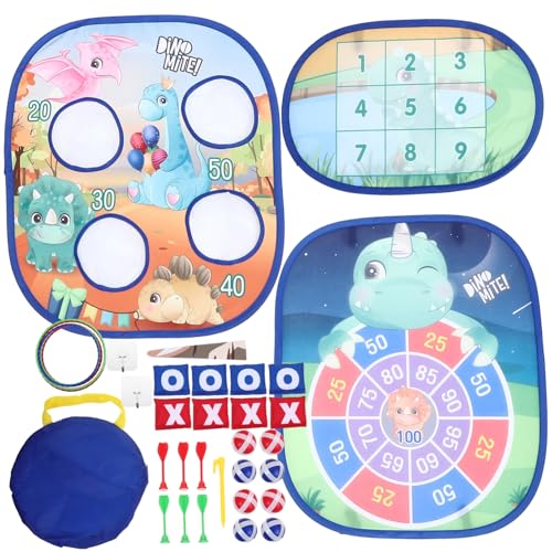 Jeu de paquet de haricots dinosaures pour activité de plein air et intérieur