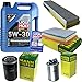 Produktbild QR-PARTS 69381530 Filter Set Inspektionspaket 5 Liter Motoröl Longtime High Tech 5W-30 MANN-FILTER Innenraumfilter Kraftstofffilter Luftfilter Ölfilter