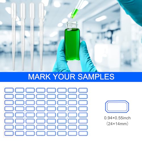 Ettsnu ETTSNU-4 10Pcs 4Ml Clear Glass Vials With Screw Caps And Pe Pad, 1 Dram Small Lab Sample Vials With Lids, Leak-Proof Liquid Storage Empty Vial thumb #3