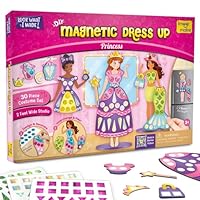 Imagimake DIY Magnetic Dress-Up Princess Studio for Girls | 30 Magnetic Dresses & Accessories | Pretend Play Kids Toys | 4 Year Old Girl Gifts | Christmas Gifts for Girls | Birthday Presents