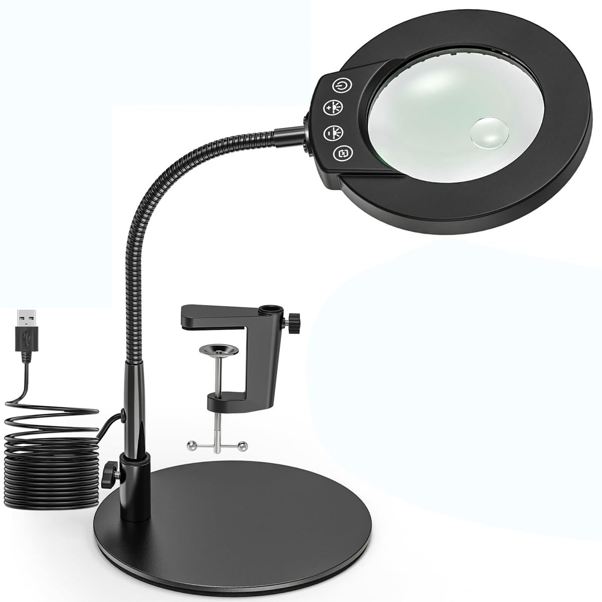 Ubric loupe avec lumière 10x finie la fatigue oculaire pour soudure et travaux de détail