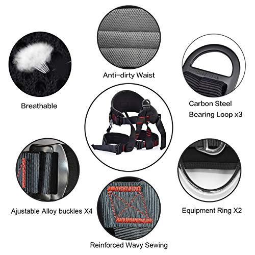 Heejo Climbing, Safety Safe Seat Belt For Outdoor Tree Climbing, Outward Band Expanding Training Large Size,Climbing Gear #TOP1