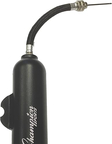 Miniatura 2 de Champion Sports Bomba de aire manual de doble acción, pequeña, negra