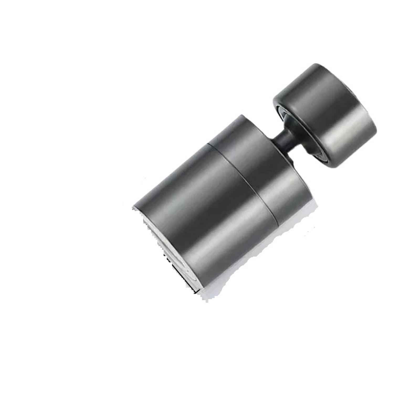 Mklhavb Grey Brass Faucet Extender, Splash Proof Universal Foaming Device, Two Water Flow Modes Tap Accessories(Grey)