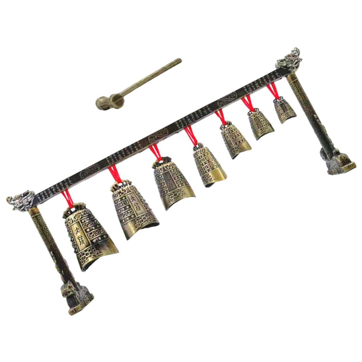 VANZACK Retro Home Decor Chime Bell Alloy Chimes for Festival Collectible Chinese Folk Instrument