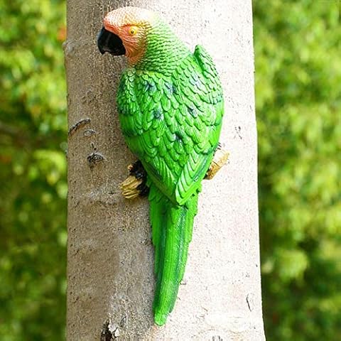 MOVKZACV Realistic Parrot Figurine Sculpture Cover