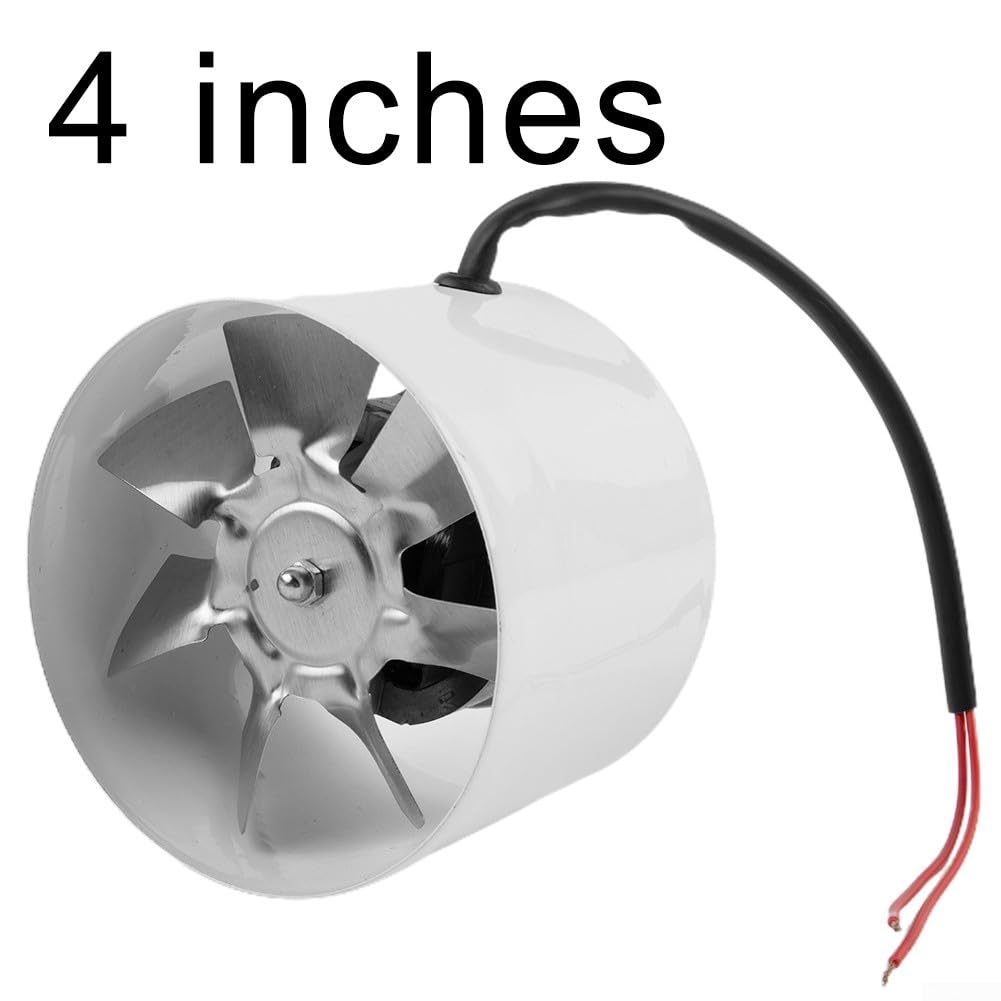 Ventilador extractor de 100 mm, ventilador de conducto extractor de humo, ventilador de tubería en línea de 140 M³/h, ventilador de escape circular de 4 pulgadas, ventilador presurizado para conducto