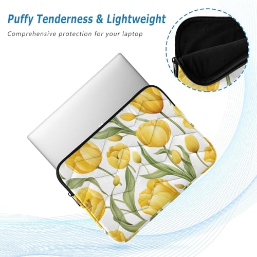 Funda para laptop de 13-14 pulgadas con diseño tulipanes acuarela naranja miniatura 5