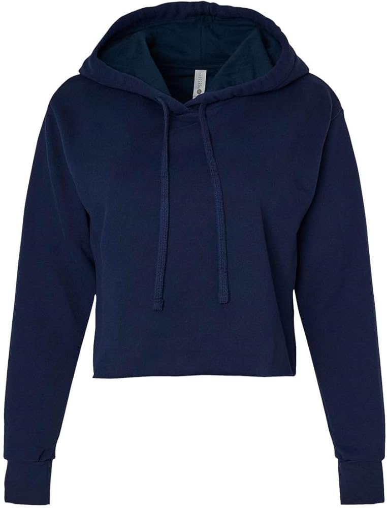 Next Level Womens Laguna Sueded Raw Edge Crop Hoodie, 2XL